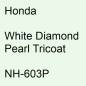 Preview: Honda, White Diamond Pearl Tricoat, NH-603P.